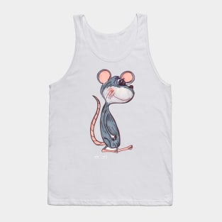 Cartoon Mouse Cute Rodent Friend Marker Art Tank Top